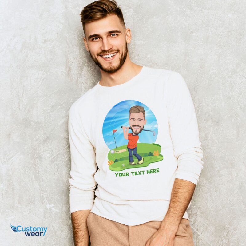 Transformeer uw foto in een golfmeesterwerk | Aangepaste T-shirts voor volwassenen