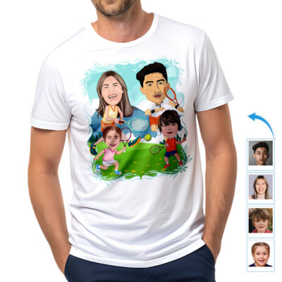 Custom Tennis Family Shirt | Personalized Tennis Gift for Family Family www.customywear.com