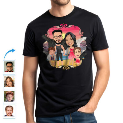 Custom Guardian Angel Family Shirts – Personalized Memorial Tees Family www.customywear.com