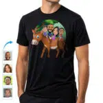 Custom Donkey Family Shirt – Personalized funny Llama Nature Gift Custom Gifts - Donkey Ride www.customywear.com 11