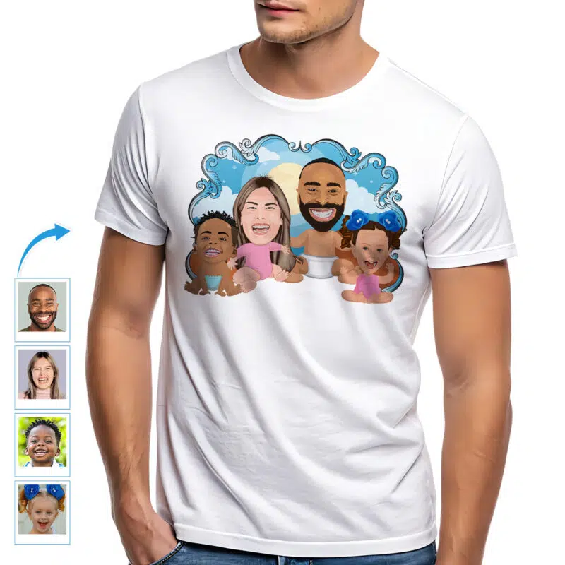 Personliga Baby-Fied Family T-shirts | Beställnings- fotoutslagsplatser Anpassade presenter - Funny Baby www.customywear.com 10