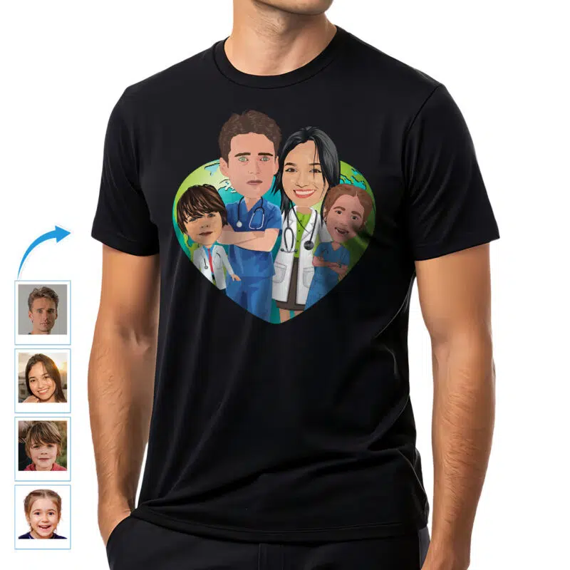 T-shirt personnalisé pour famille d'infirmières – Cadeaux personnalisés pour familles d'infirmières Cadeaux personnalisés - Infirmière www.customywear.com 9