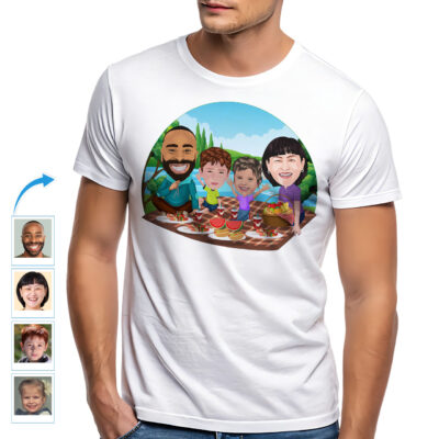 Personalized Family Picnic T-Shirts | Custom Outdoor Adventure Tees Family www.customywear.com