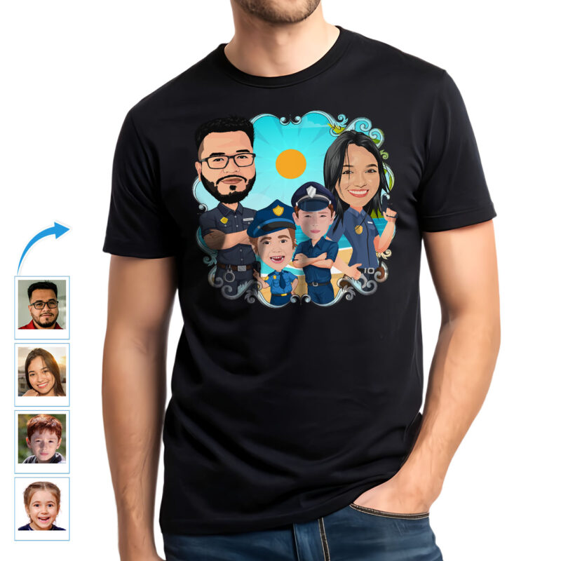 Camisetas personalizadas para la familia de la policía | Regalos personalizados para oficiales Regalos personalizados - Oficial de policía www.customywear.com 10