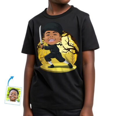 Transform Your Kid’s Photo into a Custom Boys Ninja T-Shirt – Ask Me About My Ninja Disguise Shirt Boy's T-shirts www.customywear.com