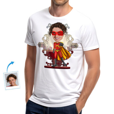 Personalized Superhero Dad T-Shirt | Custom Superhero Gift for Him T-shirts For Men www.customywear.com