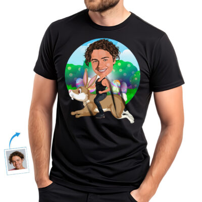 Ride the Easter Bunny: Personalized Custom T-Shirt T-shirts For Men www.customywear.com