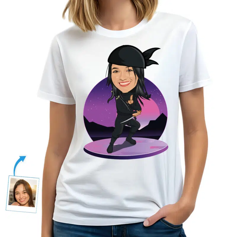 Personalized Ninja Warrior T-Shirt – Transform Your Photo into Custom Ninja Tee Custom Gifts - Ninja www.customywear.com 27