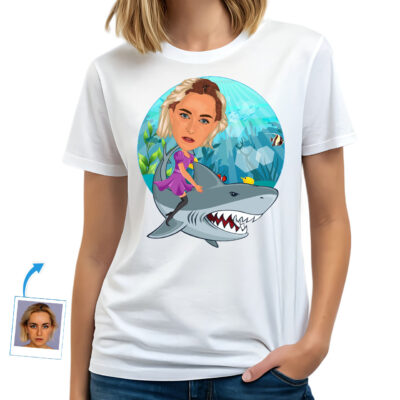 Stylishly Personalized Women’s Shark Tee – Embrace the Waves of Fashion Customywear www.customywear.com Stylishly Personalized Women’s Shark Tee – Embrace the Waves of Fashion T-shirts for Women www.customywear.com