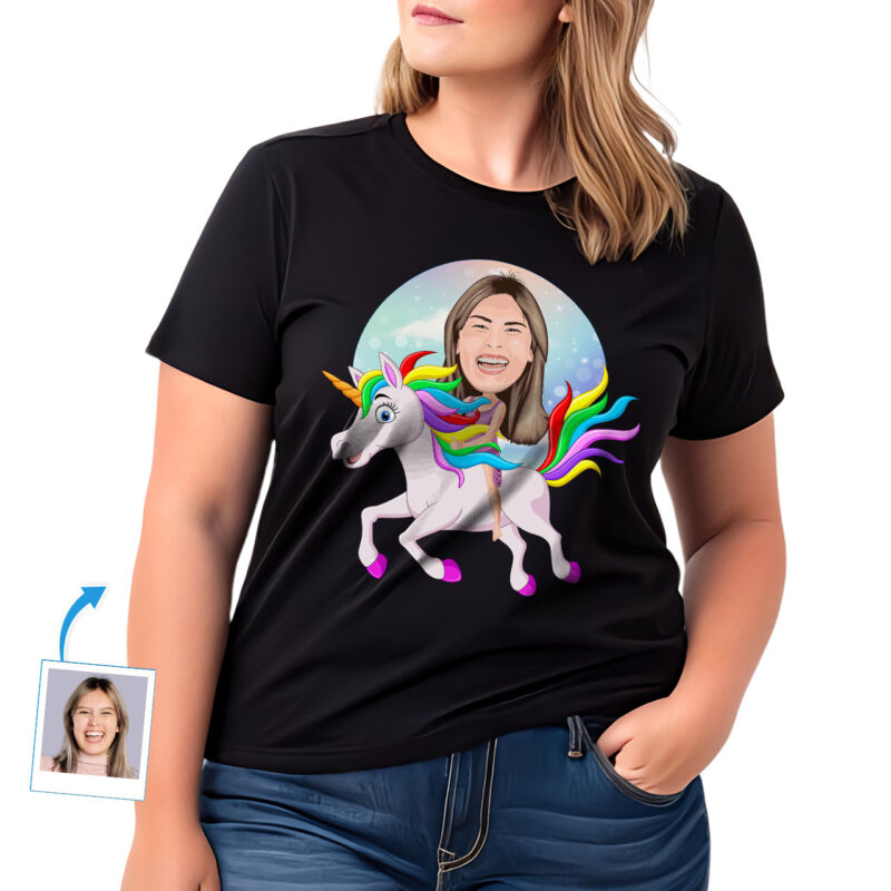 Camiseta personalizada de unicornio para mujer | Camiseta mágica personalizada para todas las edades Regalos personalizados - Unicornio www.customywear.com 27
