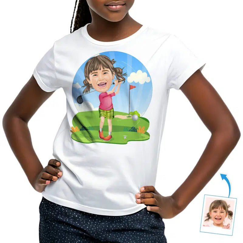 Custom Golf Lover T-Shirt | Foto til personlig sportstrøje Skræddersyede gaver - golfspillere www.customywear.com 27