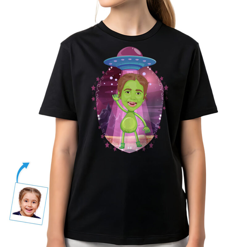 Egyedi ifjúsági idegen ing | Személyre szabott Big Sister Space póló tizenéves lányoknak Egyedi ajándékok – Idegen ingek www.customywear.com 27