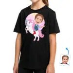 Camiseta de unicornio personalizada para jóvenes: camiseta de unicornio personalizada para niños Regalos personalizados - Unicornio www.customywear.com 28
