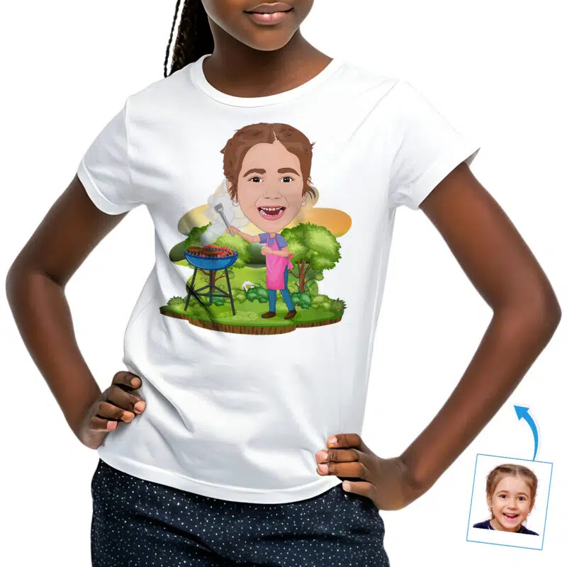 Custom BBQ Kid T-Shirt – Personalized Outdoor Cooking Tee for Youth Custom Gifts - BBQ www.customywear.com 27