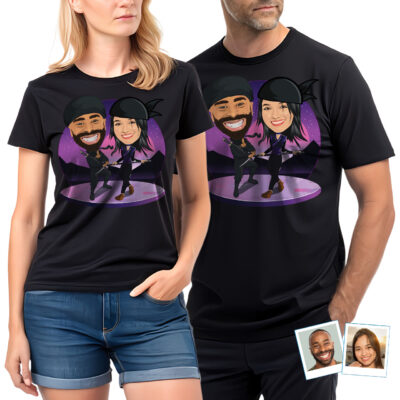 Custom Ninja Couples Shirt | Personalized Unisex Tee | Cute Couples Gift T-shirts for Couple www.customywear.com