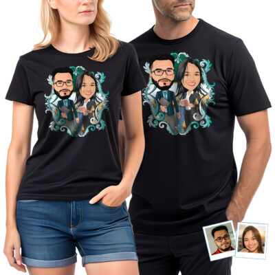 Personalized Custom Teacher Couple T-Shirts – Unique Teacher Gifts T-shirts for Couple www.customywear.com