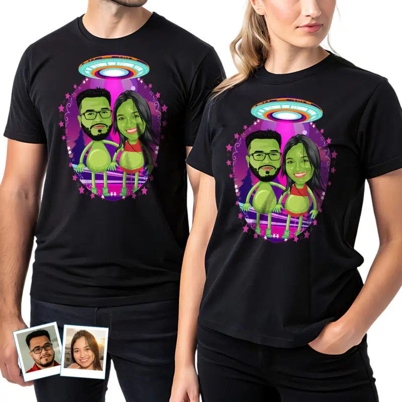 Koszulka dla par Alien – spersonalizowany prezent na rocznicę i urodziny w kosmosie Prezenty na zamówienie - Koszulki Alien www.customywear.com 27