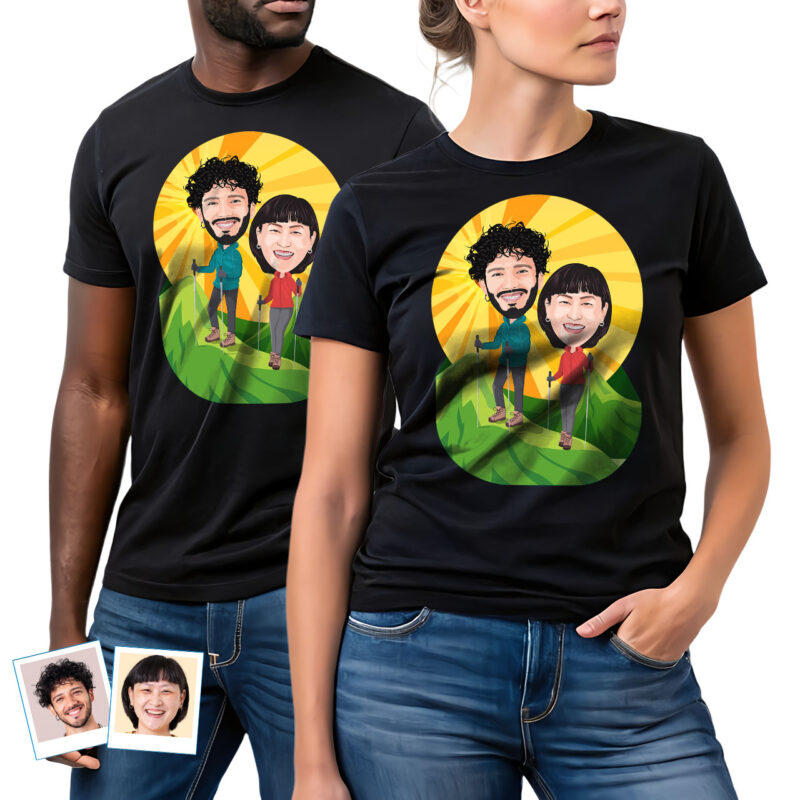 Custom Hiking Couples Shirts – Personalized Mountain Adventure Tees Custom Gifts - Hiking www.customywear.com 27