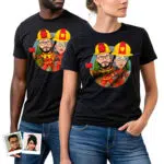 Camiseta personalizada de bombero para parejas: camiseta con retrato personalizado para héroes Regalos personalizados - Bomberos www.customywear.com 28