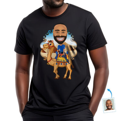Custom Camel Riding Man Shirt | Personalized Desert Adventure Tee Customywear www.customywear.com Custom Camel Riding Man Shirt | Personalized Desert Adventure Tee T-shirts For Men www.customywear.com