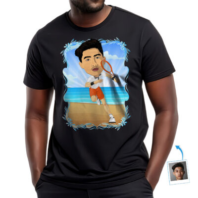 Personalized Tennis Player T-Shirt | Custom Tennis Lover Tee | Unique Gift Idea T-shirts For Men www.customywear.com