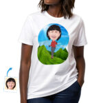 Custom Hiking Woman Shirt – Personalized Female Hiker Mountain Tee Custom Gifts - Hiking www.customywear.com 28