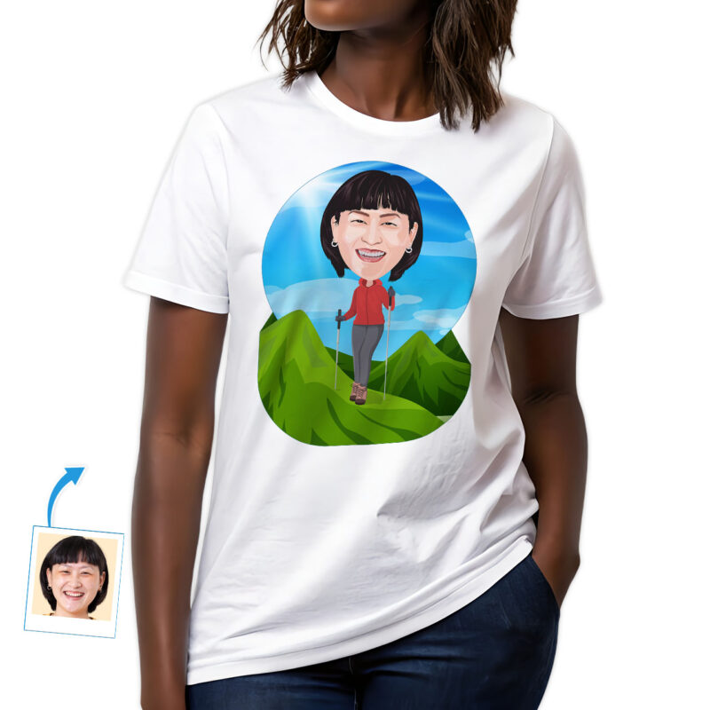Custom Hiking Woman Shirt – Personalized Female Hiker Mountain Tee Custom Gifts - Hiking www.customywear.com 27