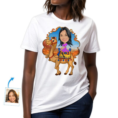 Custom Camel Rider Woman Shirt | Personalized Desert Adventure Tee Customywear www.customywear.com Custom Camel Rider Woman Shirt | Personalized Desert Adventure Tee T-shirts for Women www.customywear.com