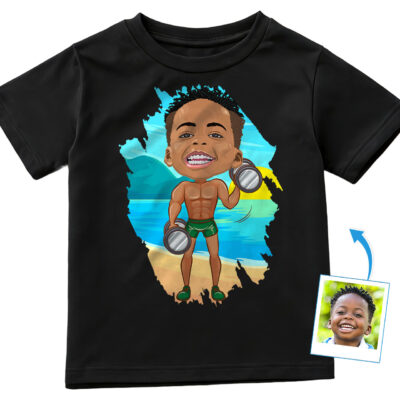 Személyre szabott tini edzőtermi inspirációs póló | Egyedi súlyemelő póló fiúknak Fiú pólók www.customywear.com 2