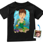 Spersonalizowana koszulka Mermaid Boy Ocean T-Shirt | Spersonalizowana koszulka Underwater Adventure Koszulki dla chłopców www.customywear.com 29