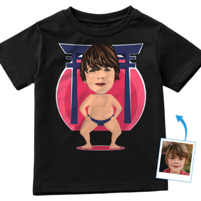 Vicces szumóbajnok – Japán birkózók által ihletett egyéni ifjúsági póló! Fiú pólók www.customywear.com 2