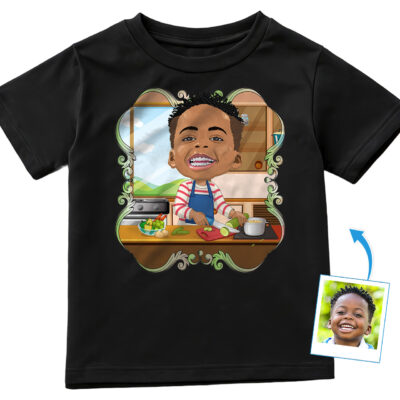 Custom Boy Cooking Shirt – Personalized Youth Chef Tee Boy's T-shirts www.customywear.com 2
