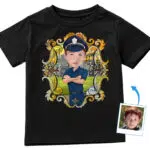 Camisa personalizada para policial – Camiseta juvenil personalizada com sua foto Camisetas para meninos www.customywear.com 29