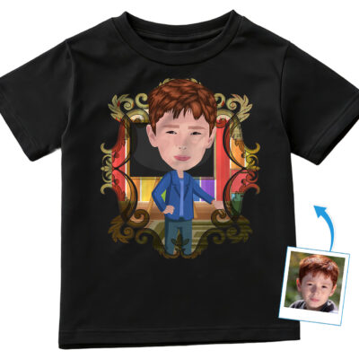 Personaliza la foto de tu hijo en una camiseta personalizada para maestros: camiseta juvenil de primaria y jardín de infantes para niños y niñas Camisetas para niño www.customywear.com 2