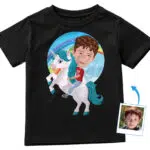 Personalized Unicorn Rider Shirt – Enchanting Kids Tee Boy's T-shirts www.customywear.com 29
