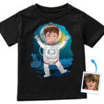 Custom Astronaut Boy Shirt | Personlig t-shirt för månlandning för unga barn T-shirts för pojkar www.customywear.com 29