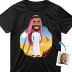 Kohandatud araabia mehe särk | Isikupärastatud Travel Lover Tee Riik www.customywear.com 29