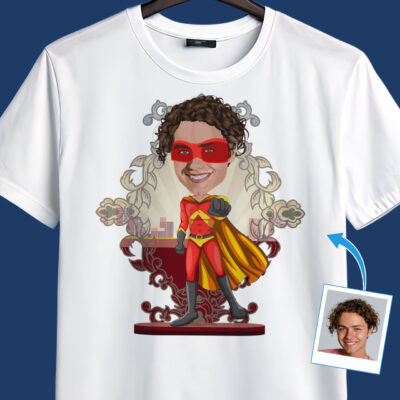 Personalized Superhero Dad T-Shirt | Custom Superhero Gift for Him T-shirts For Men www.customywear.com 2