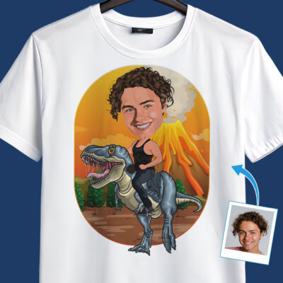Custom Dinosaur Shirt – Personalized 3 Rex Ride Tee T-shirts For Men www.customywear.com 2