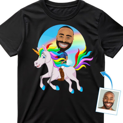 Personalized Unicorn Rider Shirt – Embrace the Magic! T-shirts For Men www.customywear.com 2