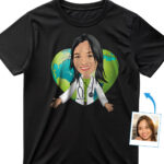 Aangepast verpleegkundige shirt - Gepersonaliseerd verpleegcadeau met hartbol Gepersonaliseerde geschenken - Verpleegkundige www.customywear.com 29