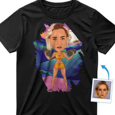 Custom Gym Shirt for Women – Personalized Workout Tee with Your Photo T-shirts for Women www.customywear.com 2