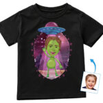 Egyedi ifjúsági idegen ing | Személyre szabott Big Sister Space póló tizenéves lányoknak Egyedi ajándékok – Idegen ingek www.customywear.com 29