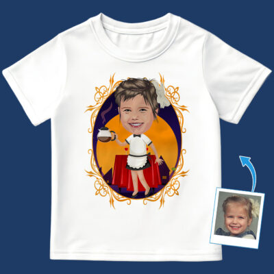 Custom Barista Shirt for Girls | Personalized Waitress Tee Girl's T-shirts www.customywear.com 2