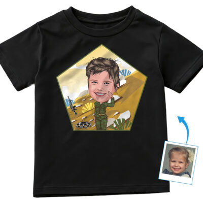 Custom Army Girl Military Shirt | Personalized Leader Youth Soldier Tee Girl's T-shirts www.customywear.com 2