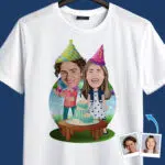 カップル向けバースデーTシャツ - パーソナライズされたお揃いのバースデーTシャツカスタムギフト - 誕生日パーティー www.customywear.com 29