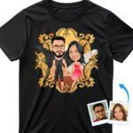 Camiseta Angelical Personalizada para Casais | Presente Memorial Personalizado Presentes personalizados - Anjos de fadas www.customywear.com 29