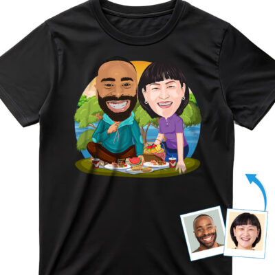 Custom Picnic Adventure T-Shirts – Personalized Matching Camping Shirts T-shirts for Couple www.customywear.com 2
