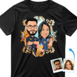 Camisetas personalizadas para casais policiais | Camisetas personalizadas com a frase "Oficiais Igualitários" Presentes personalizados - Policial www.customywear.com 29