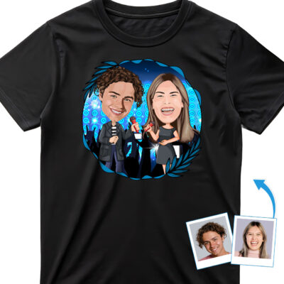 Personalized Singer Couple Tees | Custom Music Partner Shirts T-shirts for Couple www.customywear.com 2